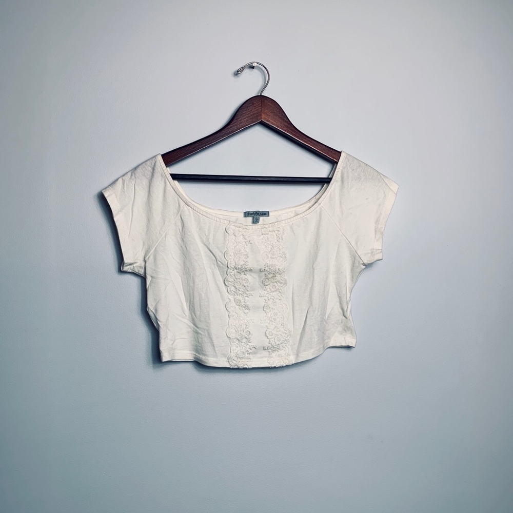 White Lace Crop